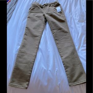 NWT kids boys Chino Joggers Khaki (denim french terry) Size XL